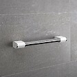 AKW - Barre d'appui ONYX 2 en aluminium - Longueur : 450 mm - chromé brillant et blanc mat - vignette