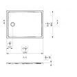PLANETE BAIN - Receveur extra plat 90x120 en solid surface Tango - vignette
