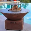 GRILL'CHIC - Brasero Cevenol Pool Corten Rond 74 Simple Cuve - vignette