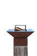 GRILL'CHIC - Brasero Mini Cevenol Corten Carre 62 Simple Cuve - vignette