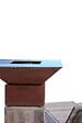 GRILL'CHIC - Brasero Mini Cevenol Corten Carre 42 Simple Cuve - vignette