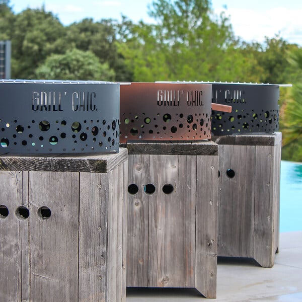 GRILL'CHIC - Brasero Ptit Grill Acier Imitation Corten - large