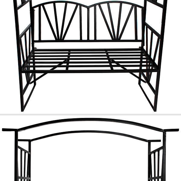 TECTAKE - Arche de jardin avec banc intégré - large