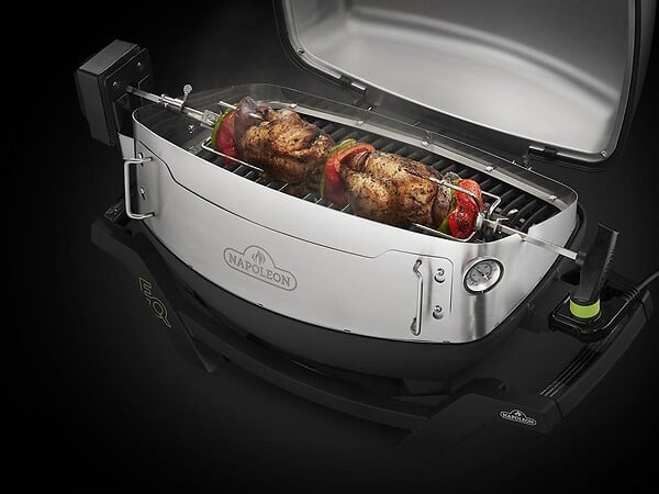 NAPOLEON - Rôtissoire pour Barbecues à gaz TQ et Pro 285 avec ouverture pour four à pizza - Napoleon - large