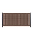 DECKLINEA - Kit Occultation Composite - L2,5 x H1,23m - Couleur : Brun - Haute Resistance - Occultant Pour Grillage Rigide - vignette