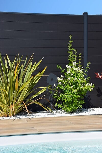 CENTRALE BRICO - Déco en métal à planter Coquelicot - 22x70 cm - anthracite - large