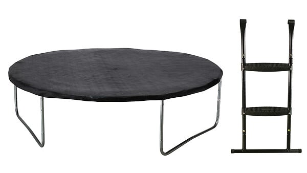 KANGUI - Trampoline Ø 430cm + filet de sécurité + échelle + bâche - PUNCHI 430 Vert - large