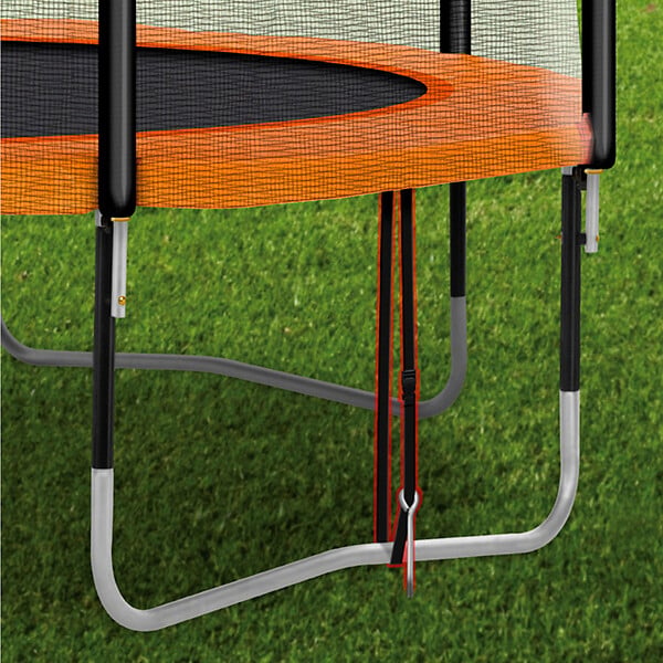 KANGUI - Kit ancrage trampoline - 4 sardines et sangles universelles - large