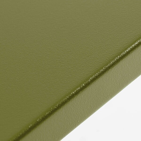 OVIALA - Ensemble table de jardin carrée et 2 chaises vert Kaki - Palavas - large
