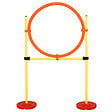 PAWHUT - Agility sport pour chiens équipement complet haies, slalom + sac de transport jaune - vignette