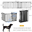 PAWHUT - PawHut Barrière de sécurité - parc enclos chien modulable pliable - porte verrouillable - 6 panneaux acier et PP - dim. 362,5L max. x 76H cm noir - vignette