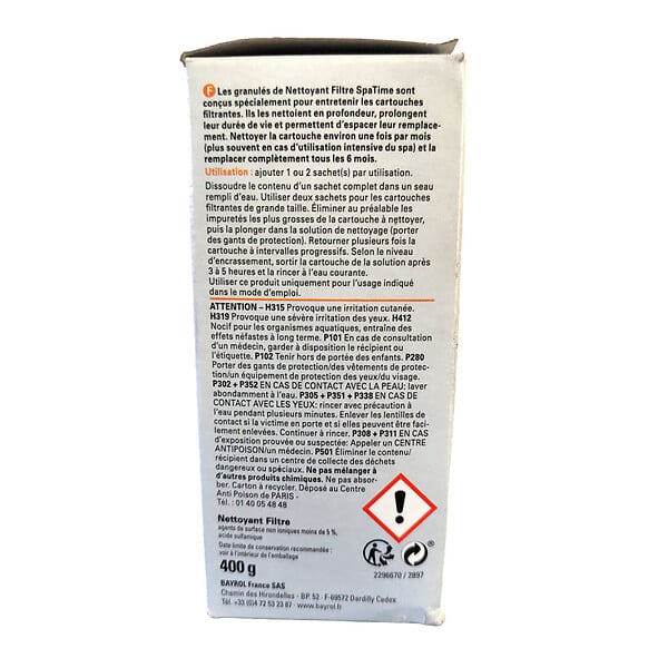 BAYROL - nettoyant filtre poudre 400g pour spa - 2296670 - large