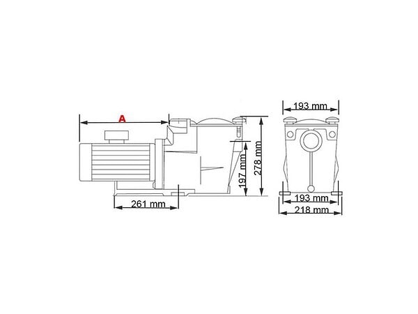 HAYWARD - pompe à filtration 1.5 cv, 18 m3/h mono 2 - sp2616xe221 - large