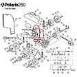POLARIS - mât d'alimentation coudé de rechange pour polaris 280/380 - k30 - vignette