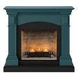 CENTRALE BRICO - Cheminée électrique à bougies parfumées - MAGNA Zenflame - Effets flammes et crépitement - Turquoise - vignette