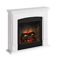 CENTRALE BRICO - Cheminée électrique connectée 1400W - HELMI Powerflame 2 - effets flammes 3D et crépitement - Blanc - vignette