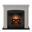CENTRALE BRICO - Cheminée électrique connectée 1400W - HELMI Powerflame 2 - effets flammes 3D et crépitement - Beige - vignette