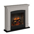 CENTRALE BRICO - Cheminée électrique connectée 1400W - HELMI Powerflame 2 - effets flammes 3D et crépitement - Beige - vignette