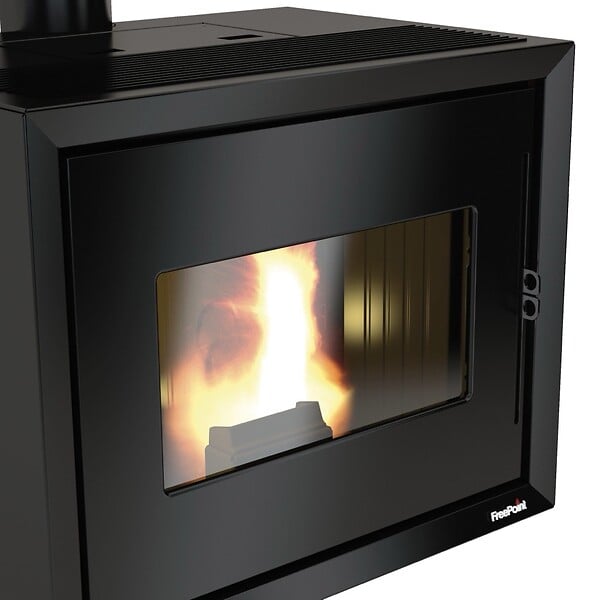 FREEPOINT - Poêle à granulés étanche Modo 9 Noir - 9 kW - large