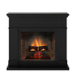 CENTRALE BRICO - Cheminée électrique connectée 1400W - LARSEN Powerflame 2 - effets flammes 3D et crépitement - Noir - vignette