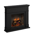 CENTRALE BRICO - Cheminée électrique connectée 1400W - LARSEN Powerflame 2 - effets flammes 3D et crépitement - Noir - vignette