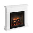 CENTRALE BRICO - Cheminée électrique connectée 1400W - LARSEN Powerflame 2 - effets flammes 3D et crépitement - Blanc - vignette