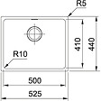 FRANKE - Franke Sirius - SID 110-50 Tectonite® Blanc Polaire Evier Sous-Plan - vignette