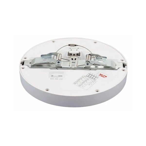 ARIC - Spot à fixer ou à encastrer réglable Sensor led intégrée, rond blanc, Diam.16.5 cm - large
