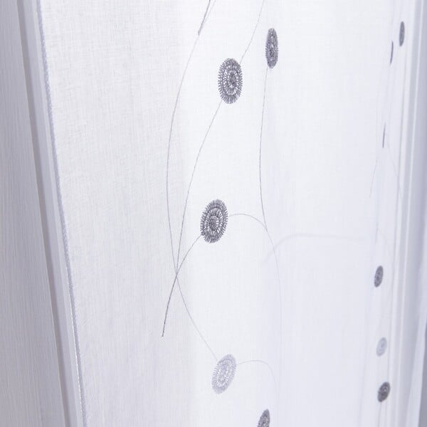 CENTRALE BRICO - Vitrage tamisant, Orion gris/argent l.90 x H.160 cm - large