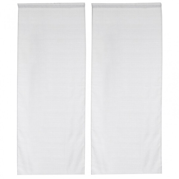 CENTRALE BRICO - Paire de vitrages tamisant, Lola blanc l.45 x H.120 cm - large