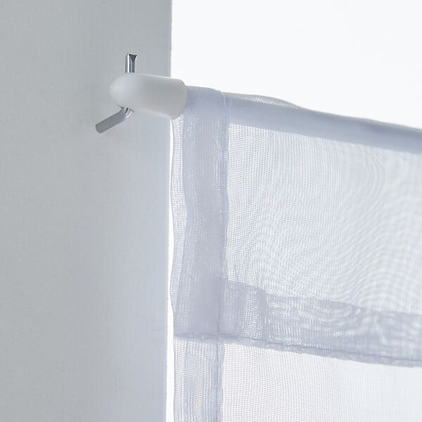 CENTRALE BRICO - Paire de vitrages transparent, Idealis blanc l.60 x H.120 cm - large