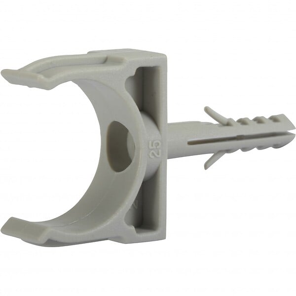 CENTRALE BRICO - Lot de 10 clips et chevilles, Diam.25, L.65 mm - large