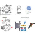 WATER REEL - enrouleur de tuyau automatique 18.5m - water reel pro - vignette