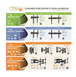 MBG - support mural inclinable pour ecran de 40'' à  70'' - t4070 - vignette