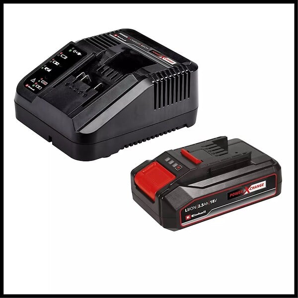 EINHELL - Coupe-bordures GE-CT 18 Li (1x 2,5 Ah) - 18V - tête rotative - poignée réglable - batterie incluse - large