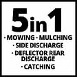 EINHELL - Tondeuse Thermique Gc-pm 56/2 S Hw - 56 Cm - 5 En 1 - 173 Cc - vignette