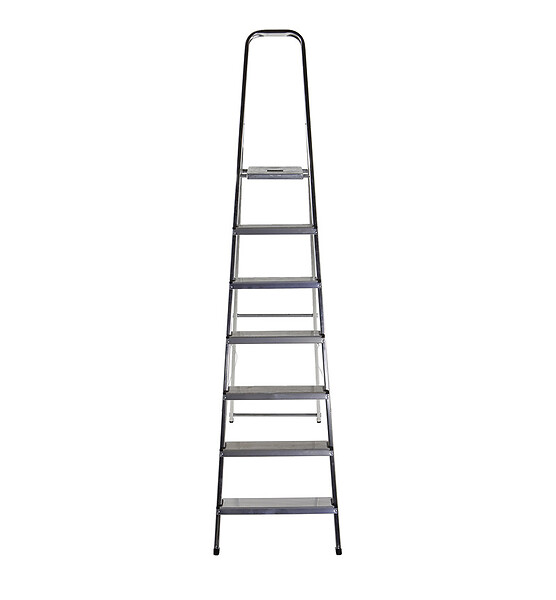 HAILO - Escabeau ménager pliable en aluminium 7 marches léger Selekta - large