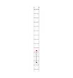 HAILO - Echelle simple 15 échelons 4,2m/5,15m en alu professionnelle Hailo ProfiStep Uno - vignette