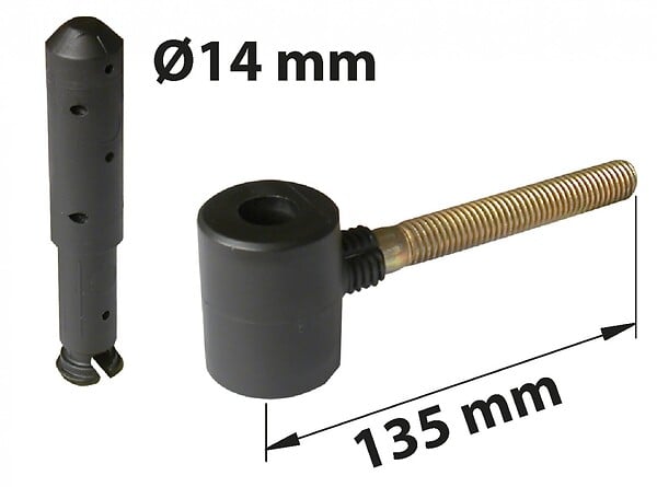 AFBAT - Gond Chimique Composite Plastifié, H.80x Diam.14 Mm - large