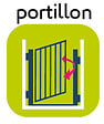 CENTRALE BRICO - Barrière Métal Roméo, Portillon à Pression 73-81cm, Hauteur 77cm - vignette