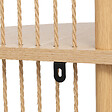 5 FIVE SIMPLY SMART - Meuble Etagère d'angle en bois et acier 4 niveaux Beige H 110 cm - vignette
