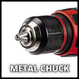 EINHELL - Perceuse Visseuse à percussion sans fil TE-CD 18/48 Li-i-Solo - vignette