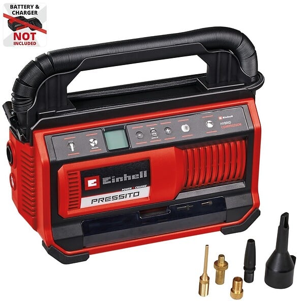 EINHELL - Compresseur à air sans fil PRESSITO 18/25 HYBRID - large