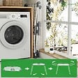 VOUNOT - Sechoir a linge etendoir sur pied avec ailes hautes 175x92x106cm Blanc - vignette