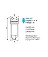 APIC - Filtre tête laiton F67 1 pouce - vignette