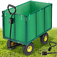 TECTAKE - Chariot de jardin 544 kg vert - vignette