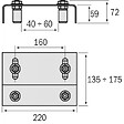 COMMUNELLO - PLAQUE GUIDE REGLABLE 255-220 - vignette