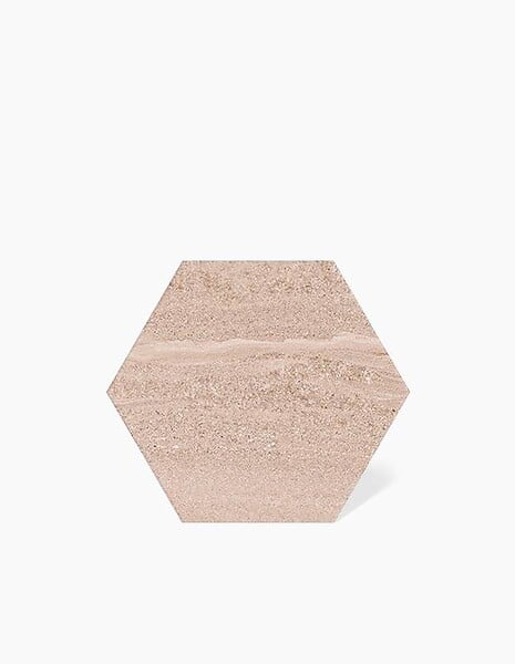 COMPTOIR DU CERAME - CARRELAGE HEXAGONE MARBRE BEIGE 22.5cm X 25.9cm - GRES CERAME - MK2305116 - large