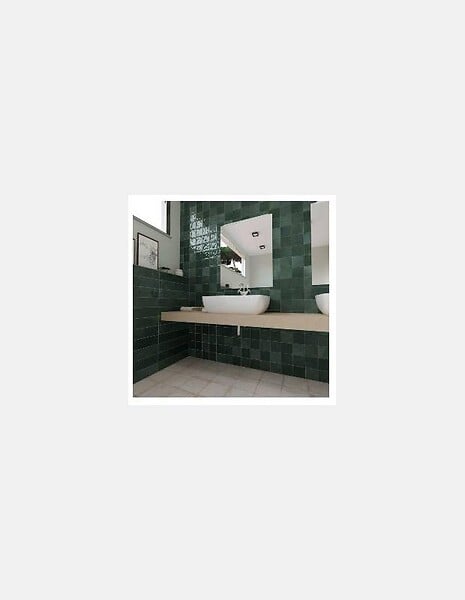 COMPTOIR DU CERAME - CARRELAGE SIROCCO VERT PLAQUETTE 10.7X53 - MK2305077 - large