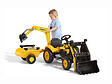 FALK - Tractopelle enfant Komatsu WB93R avec remorque + excavatrice 2 à 5 ans - Falk - vignette